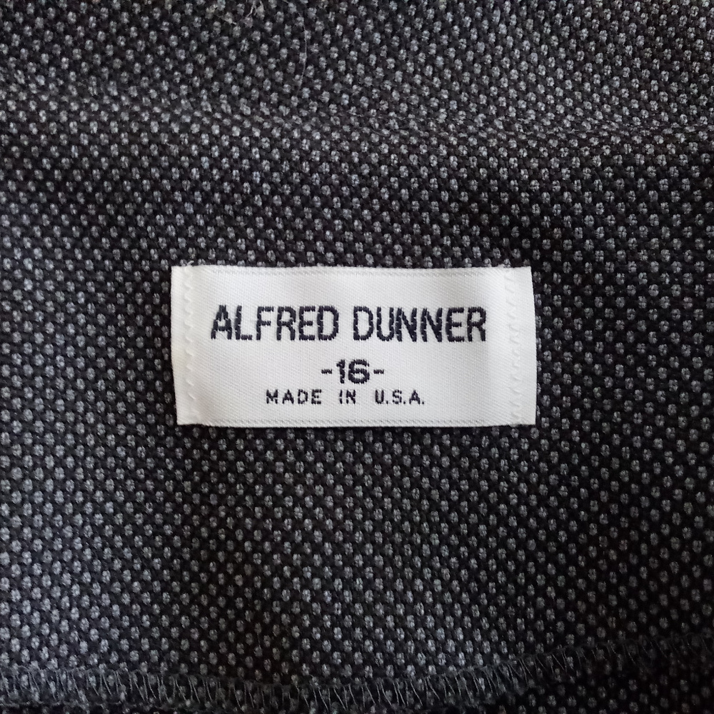Alfred Dunner Vintage Gray Dotted / Checked Blazer - Picture 8 of 9
